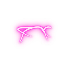 dancer neon icon