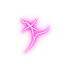 dancer neon icon