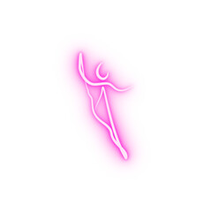 dancer neon icon