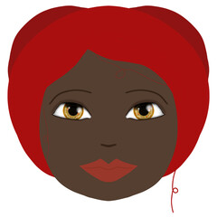 cartoon / comic portrait of a woman