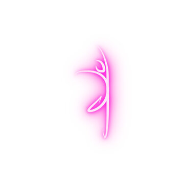 dancer neon icon