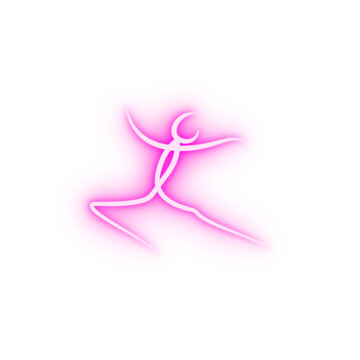 dancer neon icon