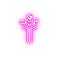 weather neon icon