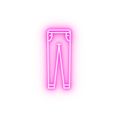 Jeans fashion clothes dress neon icon