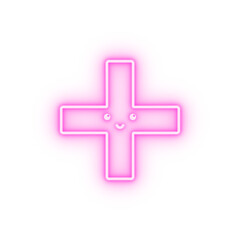 Obraz premium Hospital neon icon