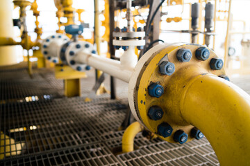 The heated medium oil pipeline is protected with synthetic fibers to maintain a temperature...