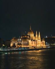 Budapest Parliament at night 