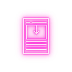 comments neon icon