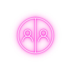 bloggers neon icon