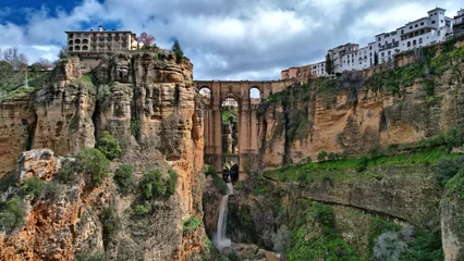 Ingelijste posters Ronda Puente Nuevo Puente Nuevo-brug, Andalusië, de stad Ronda, Spanje  © Ready2Fly