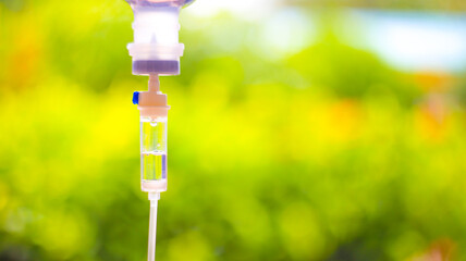 Chemotherapy and iv drip vitamin medical care.	