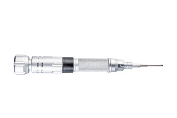 Fototapeta premium Removable screwdriver for small parts on a white isolated background