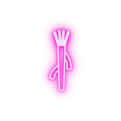 Vector Horseradish neon icon