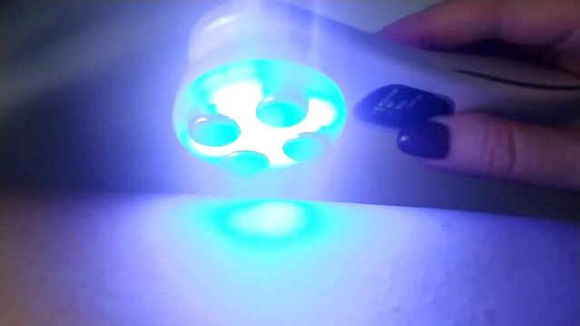 Non-surgical, non-injection cosmetic procedure for rejuvenation and facial skin care, for the cellulite zone. RF energy for healthy looking skin. Lifting effect of a tightening massager