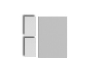 A4 Letterhead with business card mockup