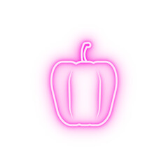 Vector pepper neon icon