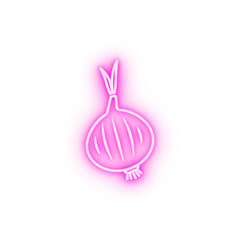 Vector Onion neon icon