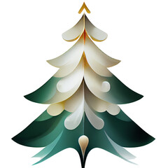 Beautiful abstract Christmas tree