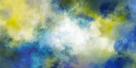 Abstract design with colorful background and geometric shapes .Aquarelle paint paper textured stain canvas element for text design, greeting card, template. Multicolor hand drawn illustration	
