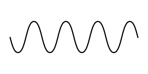 the basic properties of waves. parts of a wave. vector illustration