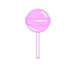Purple Lollipop Candy