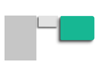 Minimal letterhead with diary stationary mockup