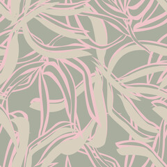Tropical Leaf Seamless Pattern Design