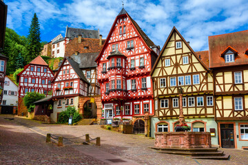 Historical Old town of Miltenberg, Germany