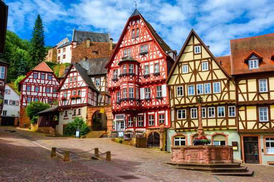 Historical Old town of Miltenberg, Germany