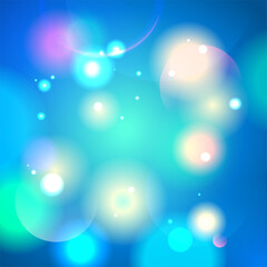 Bokeh lights backdrop, background template, raster version