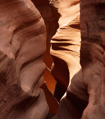 Spooky slot canyon, Utah rock formations