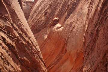Spooky slot canyon, Utah rock formations