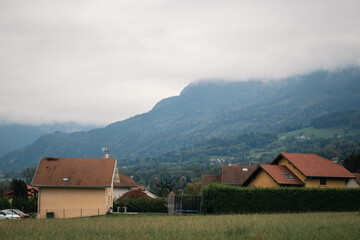 mountain village landscape