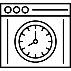 Obraz premium Time Maintenance Icon