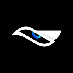 Dove and Eye logo design concept.