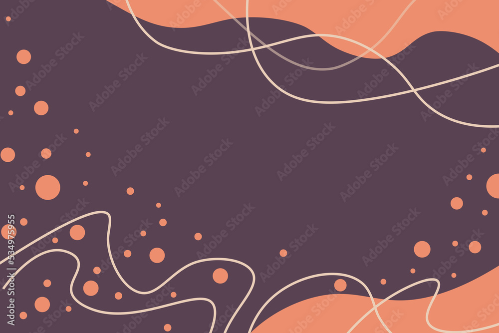 Wall mural orange and burgundy abstract card template with free space