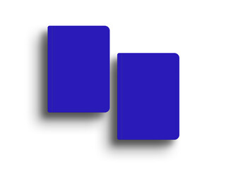 Blue diary stationery mockup