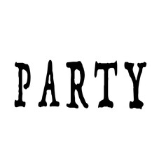 party letters fonts design halloween