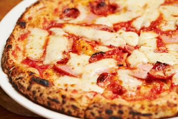 pizza on a plate