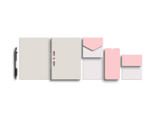 Minimal stationery mockup