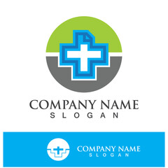 Obraz premium Medical health icon digital logo design