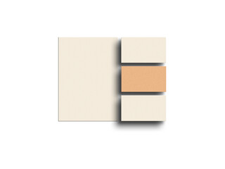 Fototapeta premium A4 paper with business card mockup