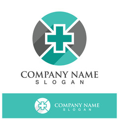 Naklejka na ściany i meble Medical health icon digital logo design