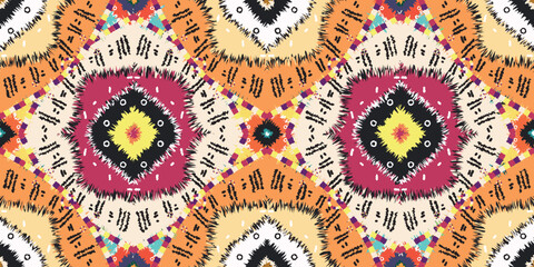 seamless ethnic pattern design.Geometric ethnic oriental ikat pattern traditional Design.ethnic oriental pattern,fabric,embroidery.Mexican pattern.merican pattern.latin african.indian fabric.Mexican