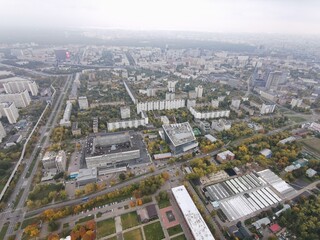 aerial view of the city