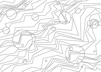 Black and white abstract geometrical background. Vector illustration