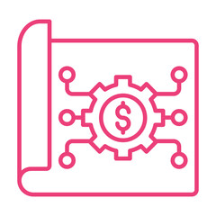 Obraz premium Strategic Plan Icon