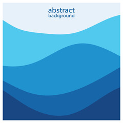 Abstract beach wave background design with blue vector combination, concept design for book cover, wallpaper, swimming pool, marine, lake