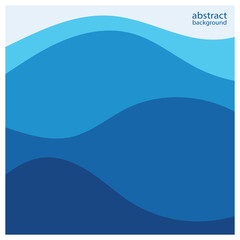 Abstract beach wave background design with blue vector combination, concept design for book cover, wallpaper, swimming pool, marine, lake