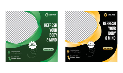 body oil social media poster